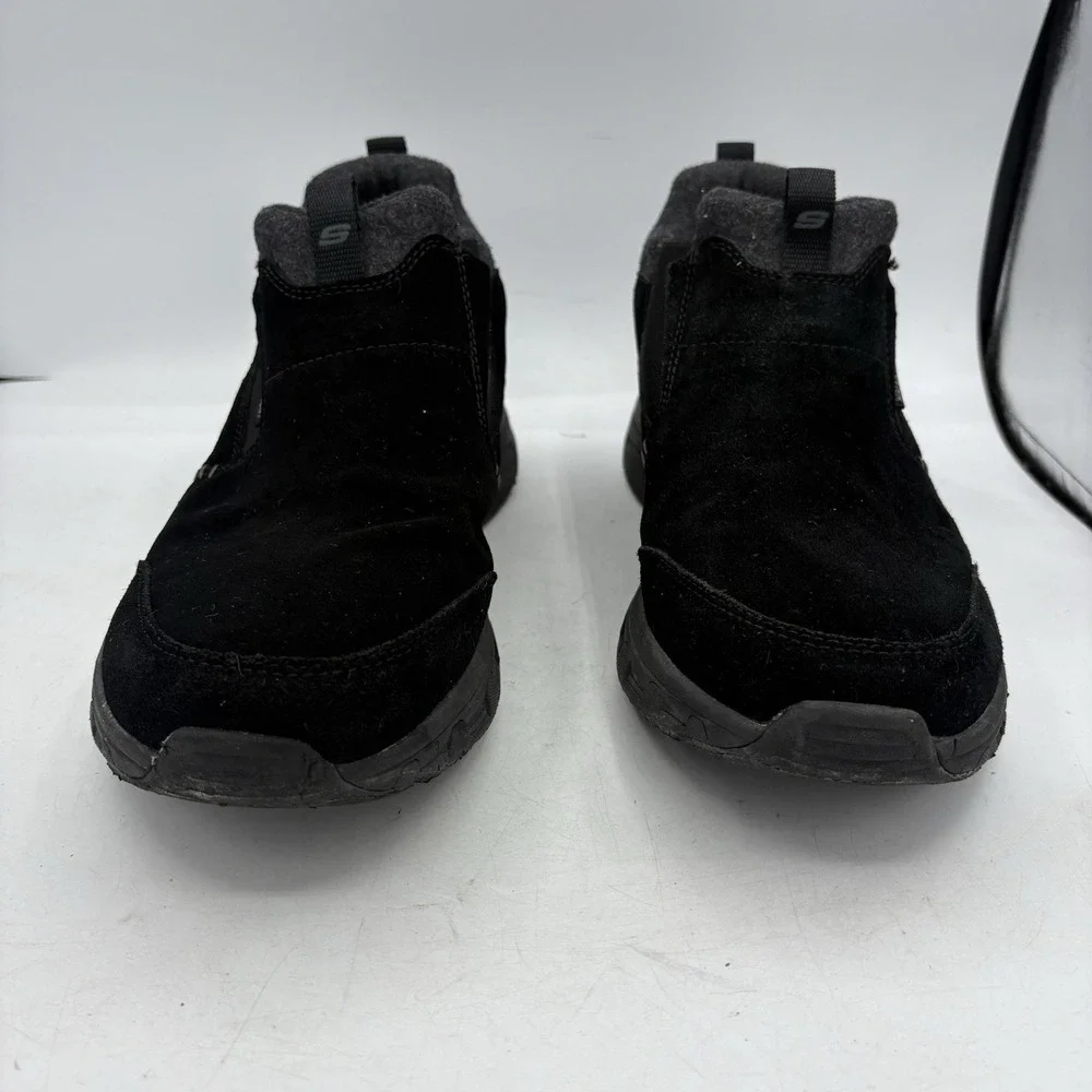 Skechers Shoes Mens Size 9.5 Oak Canyon Bombarder Black Comfort Suede Leather